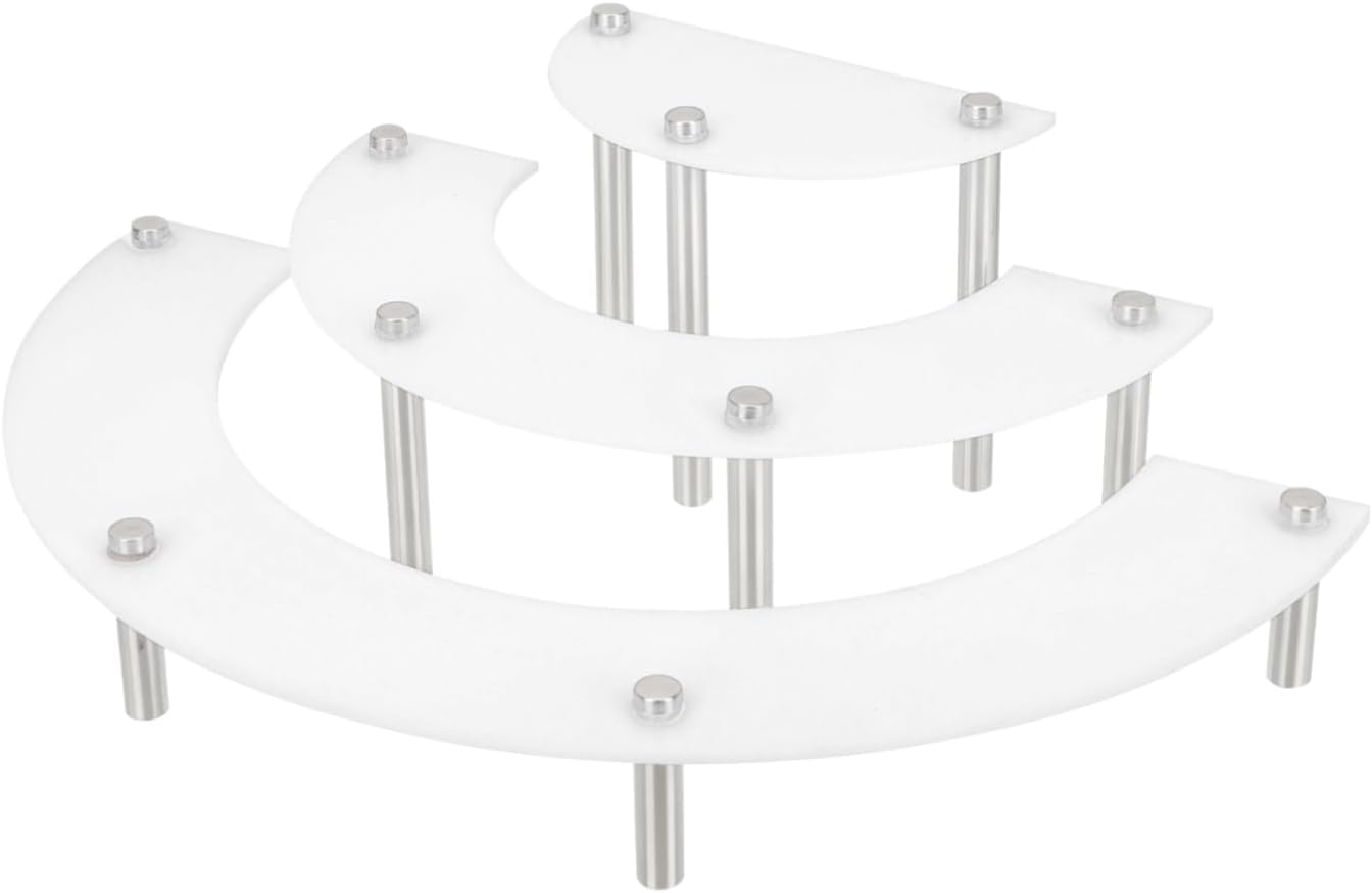 3-Tier Acrylic Cake Display Stand Wedding Dessert Tower Rack Design Suitable for Cupcakes and Pastries for Parties and Events