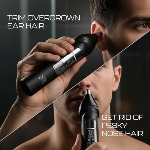 Image of Zlade Jaws Alpha All-In-One Beard Trimmer for Men, 1200 mAh powerful battery with 150min runtime, USB C Ultra Fast Charging, IPX7 Waterproof full Washable Aluminium Body | 0mm to 10mm Precision Cutting | Smart Travel Lock and Digital Display with 3 Power Modes (Grey)