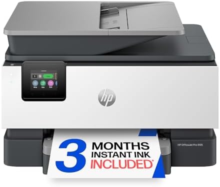 HP OfficeJet Pro 9125 Wireless All-in-One Color Inkjet Printer, P...