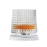 YXLLGS Copas de Vinom, Vasos Cristal, Copa de Vino, Diseño con Relieve 3D, 260 ml, Ideal para Vino, Cócteles, Whisky, Fiestas y como Regalo