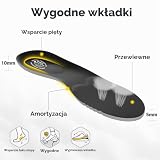 Buty do biegania FitVille Męskie bardzo szerokie buty do biegania w terenie Szerokie lekkie buty sportowe Buty outdoorowe Wygodne buty fitness Buty trekkingowe Głęboka czerń 44 EU X-Szeroki
