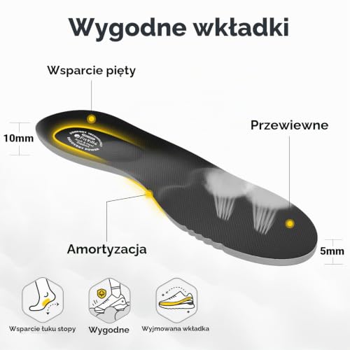 Buty do biegania FitVille Męskie bardzo szerokie buty do biegania w terenie Szerokie lekkie buty sportowe Buty outdoorowe Wygodne buty fitness Buty trekkingowe