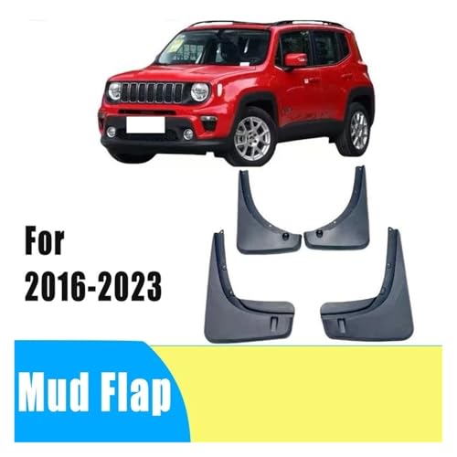 Guardabarros para automóvil Renegade 2016-2023 impermeables de 4 piezas 5