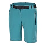  CMP Walkshort Funktionshose Sporthose blau Gürtel Stretch UV Schutz 3T51145M (128)