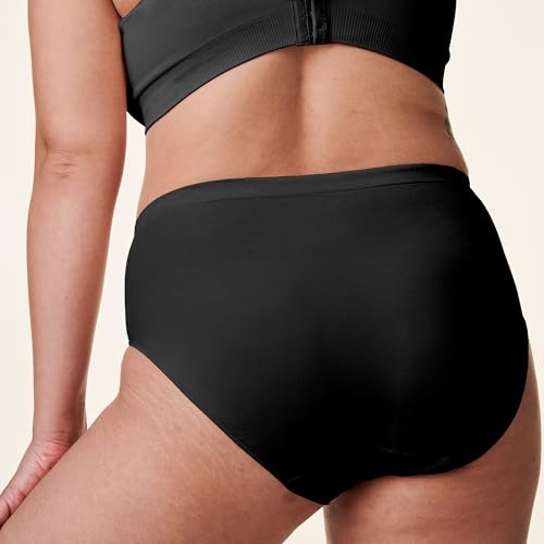 BRAVADO! DESIGNS Culotte durable | Taille haute | Sans couture | Nylon recyclé, coton bio et mélange modal | XS-XXL, noir, Medium-Large – vue 2