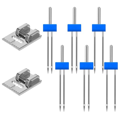 6 Pcs Double Needle Pins Sewing Machine Twin Needles 9