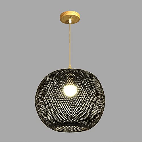 Luminaire de cuisine en rotin rouge pour éclairage de table