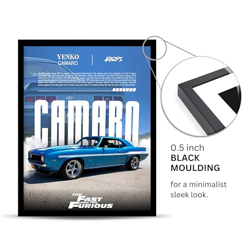 Image of Posternet YENKO Camaro Wall Poster Frames | 8 X 12 inch | Fast and Furious Themed JDM Cars | Hanging Wall Artwork Frames for Living Room, Bedroom, Office and Etc