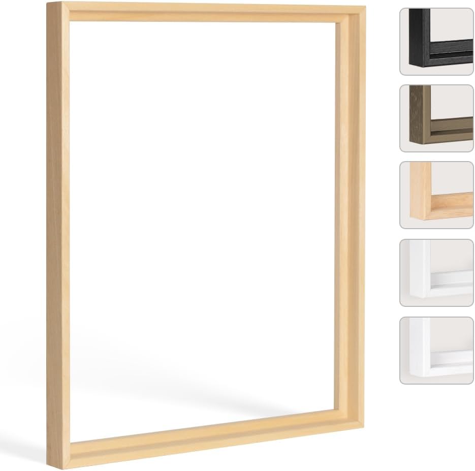 Bildershop-24 Shadow Joint Frame Lemgo 50 x 150 cm Natural untreated