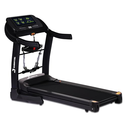 Image of Durafit91 Velox Multifunction 6 HP Peak BLDC Hydraulic Foldable Treadmill| Max User Weight 150 Kg| Running Surface : L -1350mm & W -500mm |18 Km/Hr Max Speed| Bluetooth Speaker | Wynd app | Home use