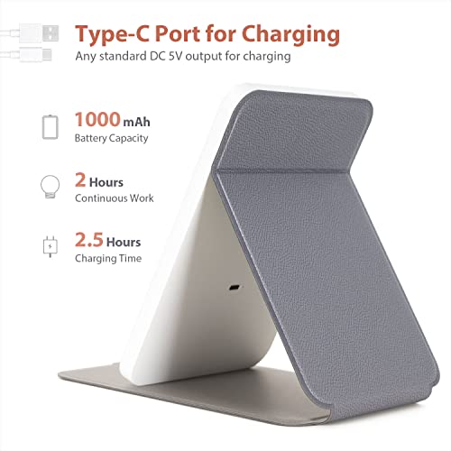 Nezzoe Travel Makeup Mirror With Usb Rechargeable Folding Lighted Makeup Mirror, Portable Compact Vanity Mirror Dimmable Led Mirror #TOP2