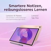 Lenovo Idea Tab Plus Tablet | 12.1" 2.5K LCD Display | 16:10 | MediaTek Dimensity 6400 | Integrated Arm Mali-G57 Grafik | 8GB RAM | 128 GB Speicher | Android 15 | Sand Rose Farbe | inkl. Lenovo Pen – Ansicht 7