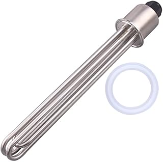 DERNORD 2 Inch Tri-Clamp 240V Water Heating Element Immersion U Type Electrical Brewing Boiler Heater (240V 9000W)