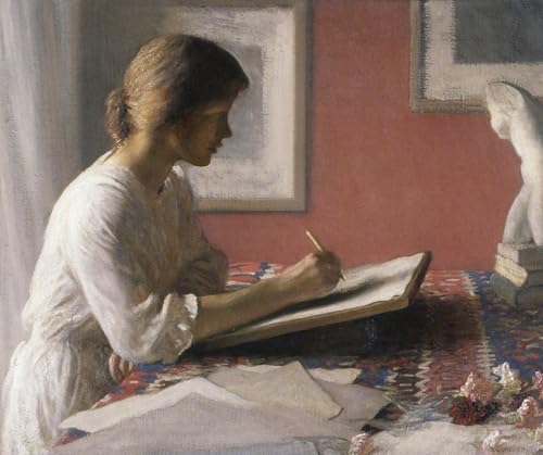 Impresión de imagen de alta calidad Lo Studente de Sir George Clausen en gran formato