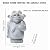 Gargoyle Statues Outdoor Trolls Figurines, Funny Gothic Garden Decor, Sculpture Resin Art Decorations, Outdoor Ornament for Flowerpot Yard Patio, Height 5'' (D)