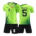 Produktbild LAIFU Personalisiertes Football Trikot Kinder Erwachsene Fussball Trikots & Shorts mit Name Nummer Team Logo Fußball Trikot