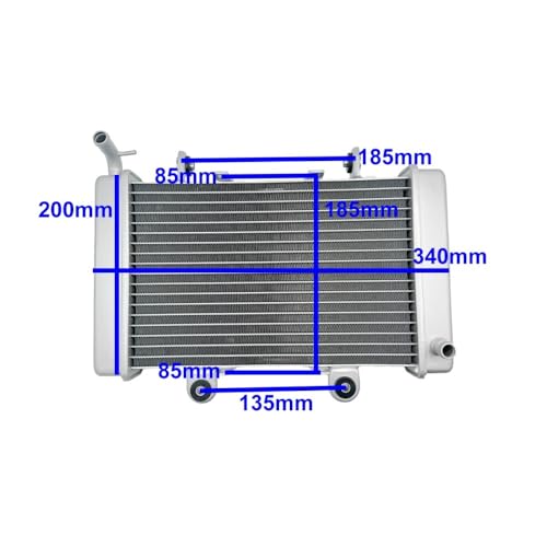 Radiador de refrigeración XY250ST-9E motor 250 cc ST-9E recambio quad 2