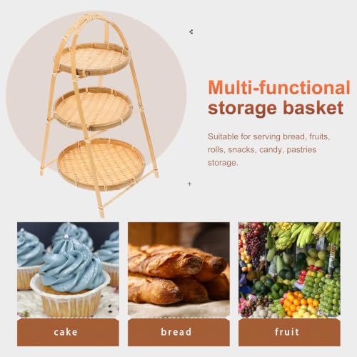 Panier tressé résistant à l'usure jojofuny lavable pour rangement ménager pratique