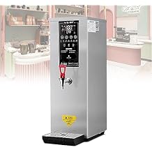 Commercial Electric Hot Water Dispenser 2500W with LCD Touchscreen & Built-in Water Purifier, Silver 220V - Professional Kitchen Appliance for Instant Hot Water