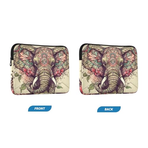 Funda para portátil floral Boho Elephant 13-14 pulg miniatura 2