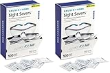 Bausch & Lomb Sight SaversLens Cleaning Wipes - Pre-Moistened Tissues, Anti-Fog and Anti-Static - Cleans Glass and Plastic, 100 Count (Pack of 2)