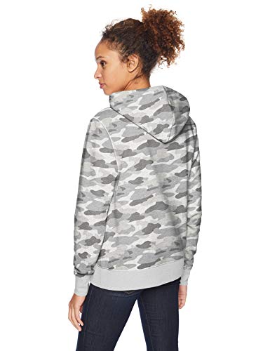 Amazon Essentials Women's Regular-Fit Midweight Fleece Pullover Hoodie with Kangaroo Pocket (Available in Plus Size), Grey Camo, X-Small - image 2