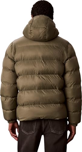 Calvin Klein Herren Ls Ltwt Nylon Padded Hooded Puff Lv04rg513g Jacken (1 Stück), Beige (Dusty Olive), XXL – Ansicht 2