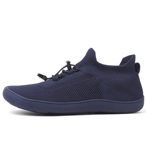 Zapatos minimalistas de punta ancha sin cordones para mujer 4