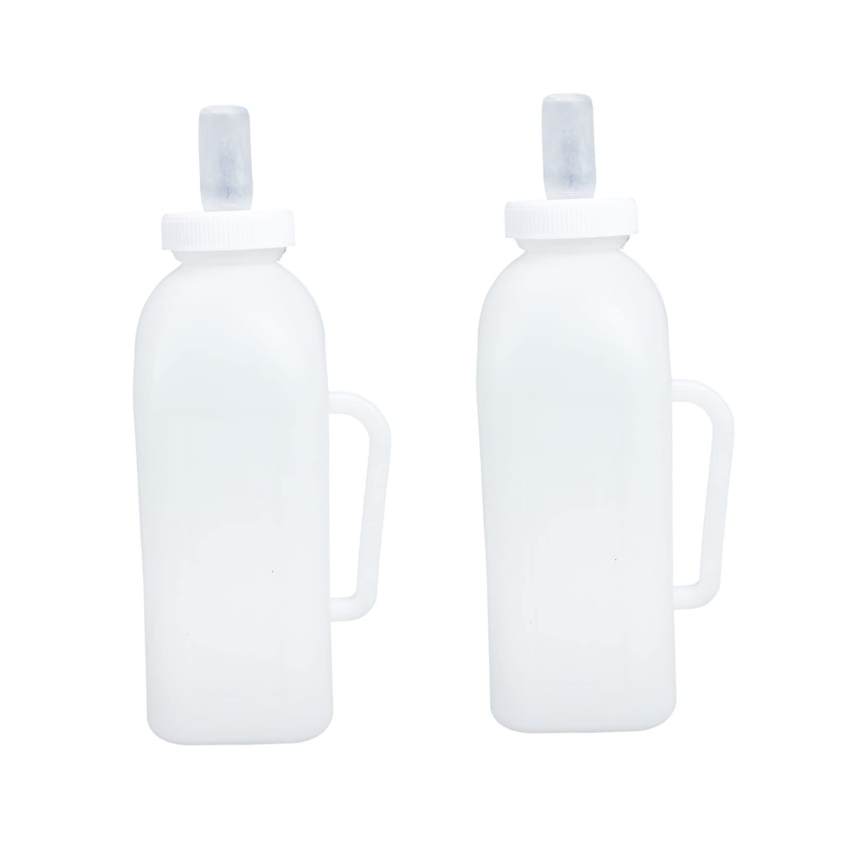 VICASKY Lamb Milk Bottle 2pcs Silicone Puppies Nursing Bottles Food Grade Boilable Soft Elastic
