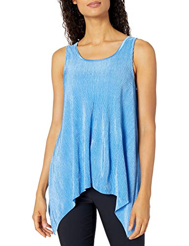 Allison Brittney Women's Sleeveless Flyaway Tank, Blue, M