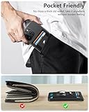 ExtreLife for Magsafe Wallet Stand with AirTag Holder, Open ID Window, Magsafe Airtag Wallet for iPhone 15/14/13/12 Series, Leather Magnetic Phone Wallet, Black Carbon Fiber, BSJCB096-WPB-US - Image 7