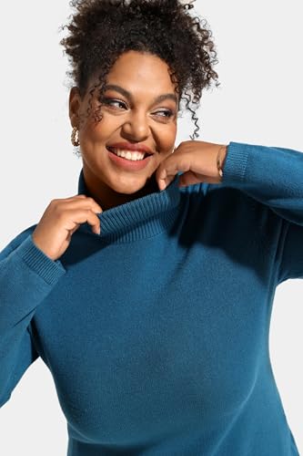 Image of TIYOMI Plus Size Sweater Tops for Women Turtleneck Warm Pullover XL-5XL