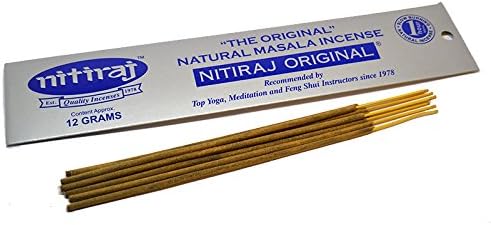Original Quality Masala Incense Sticks (Silver & Blue Pack) 12g Single Pack
