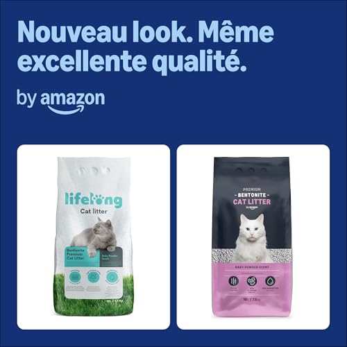 by Amazon Litière Premium Bentonite — Absorption Optimale et Fraîcheur Talc - Image 3