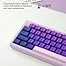 KBDiy Thermo Shift Color-shift Keycaps Changes with Temperature,149 Artisan Keycap Set for Cherry Profile Purple Cool Custom Key cap for Mx Switches Mechanical Keyboard
