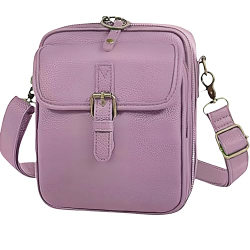 Crossbody bag Crossbody bag, large shoulder bag with 10 card slots, anti-theft bag, built-in vintage faux leather wallet