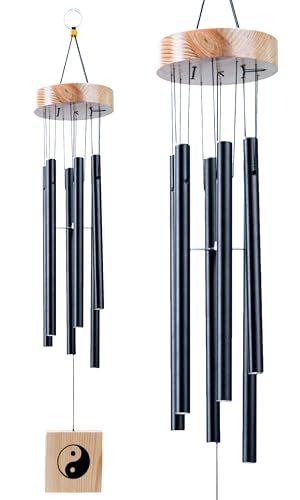 Image of Wind Chime | Wind Chimes for Balcony | Wind Chimes for Home Positive Energy (Black)