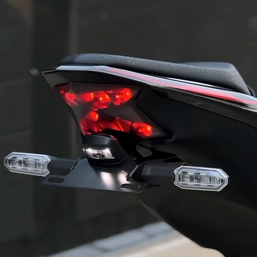 Motoaggrandize Tail Tidy | License plate holder for Kawa Z900 [2019-2024] | Colour: Matte Black