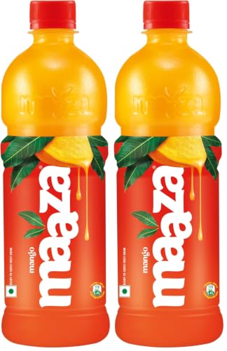 Image of Maaza Mango Drink, Original Flavour, 600 ml PET Bottle (Pack of 2)
