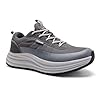 Men's Orthopedic Breathable Sports Shoes: Plantar Fasciitis Orthotic Heel Spur Foot Heel Pain Relief Trail Sneakers, Arch Support Comfortable Trekking Athletic Standing Walking Shoes Grey Size 11