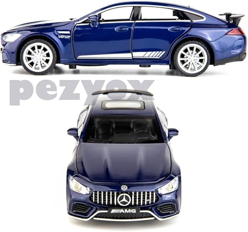 Image of Model Car 1 /32 Benz AMG GT63 Alloy Diecast Collectible Pull Back Toy Car with Light and Sound Toy Vehicle for Adult Boys Birthday Gift (Blue)