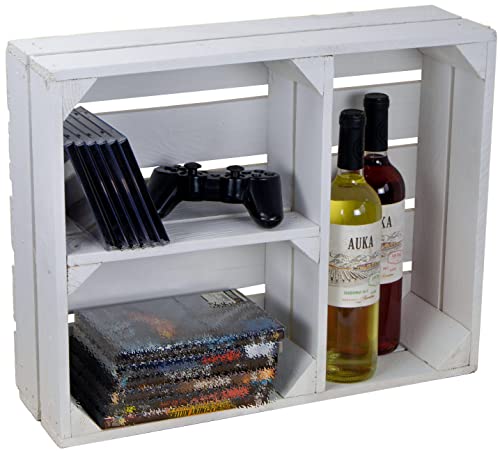 Kistenkolli Altes Land flaches Obstkistenregal Traute Weiß