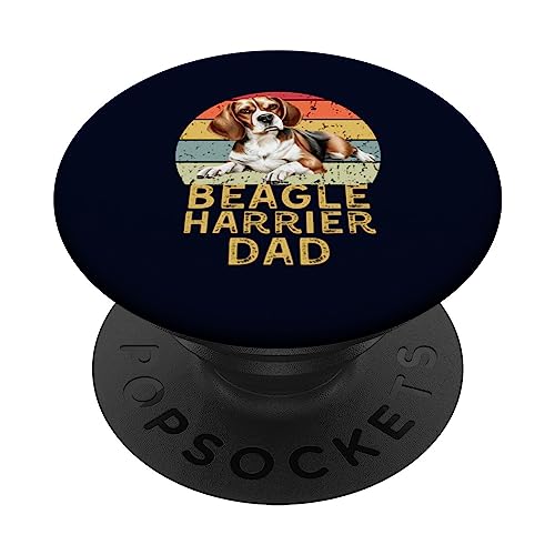 Beagle Harrier Dog Dad Funny I miei cani sono il mio cardio PopSockets PopGrip Intercambiabile