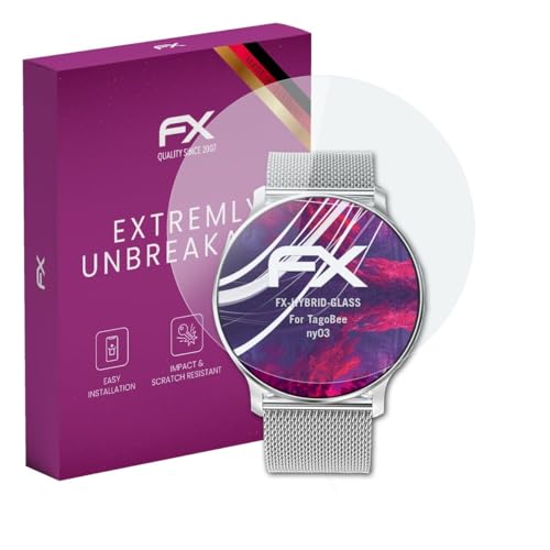 atFoliX Lámina Protectora de plástico Cristal compatible con TagoBee ny03 Película Vidrio, 9H Hybrid-Glass FX Protector Pantalla Vidrio templado de plástico