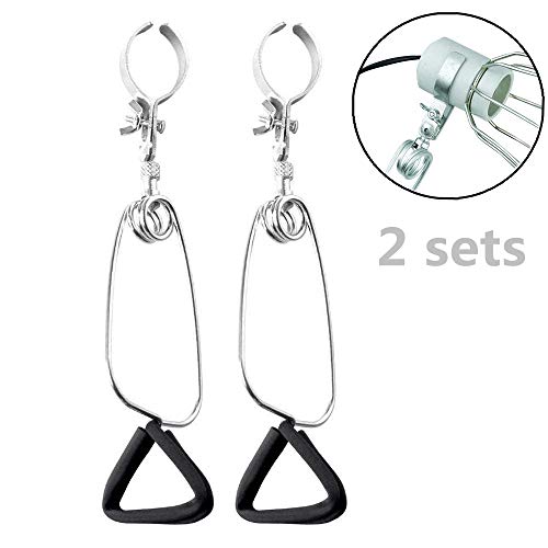 2-Pack Adjustable Clamp Lamp Stand Fixture for Reptile Heat lamps，Flexible Reptile Dome Clamp
