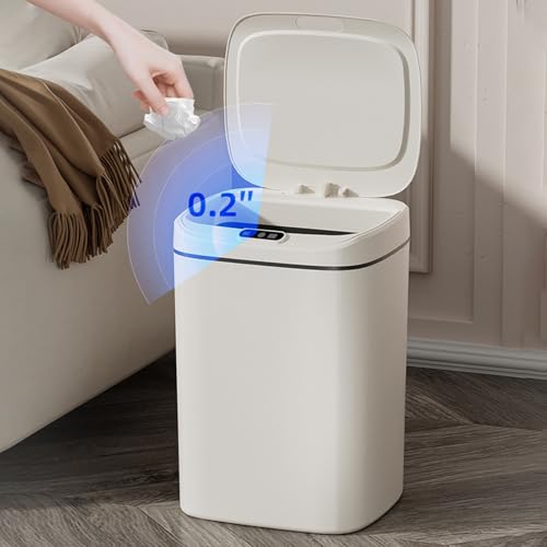 Cubo de basura eléctrico automático con sensor de movimiento y tapa 2