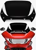 10' Wave Windshield Windscreen Wind Splitter Compatible with Harley Davidson Touring CVO Road Glide FLTRXSE 2023-up,CVO Road Glide ST FLTRXSTSE 2024-up,Road Glide FLTRX 2024-up (Black)