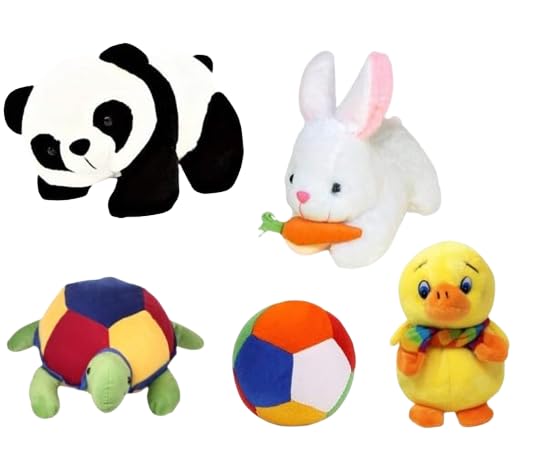 CUTEPIE Pack of 5 Elegant Soft Toys Combo Set Rabbit (25cm), Panda (25cm), Turtle (30cm), Ball (20cm), Duck (25cm) for Kids || Stuffed Animals (B0CHB7YJ32) Amazon Price History, Amazon Price Tracker