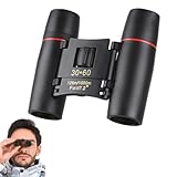 Fernglas 30 x 60, kompaktes Fernglas für Erwachsene und Kinder, faltbar, geeignet für Reisen, Vogelbeobachtung, Nachtsicht, Konzerte, Theater, Opern