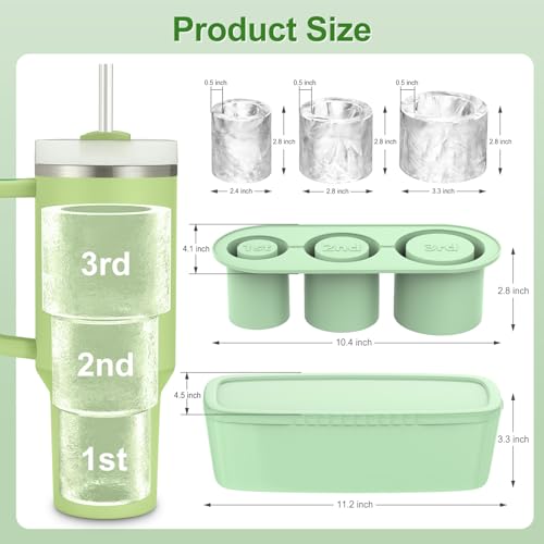 image for PICcircuit Ice Cube Tray for Stanley, for Stanley Ice Mold Silicone Ic